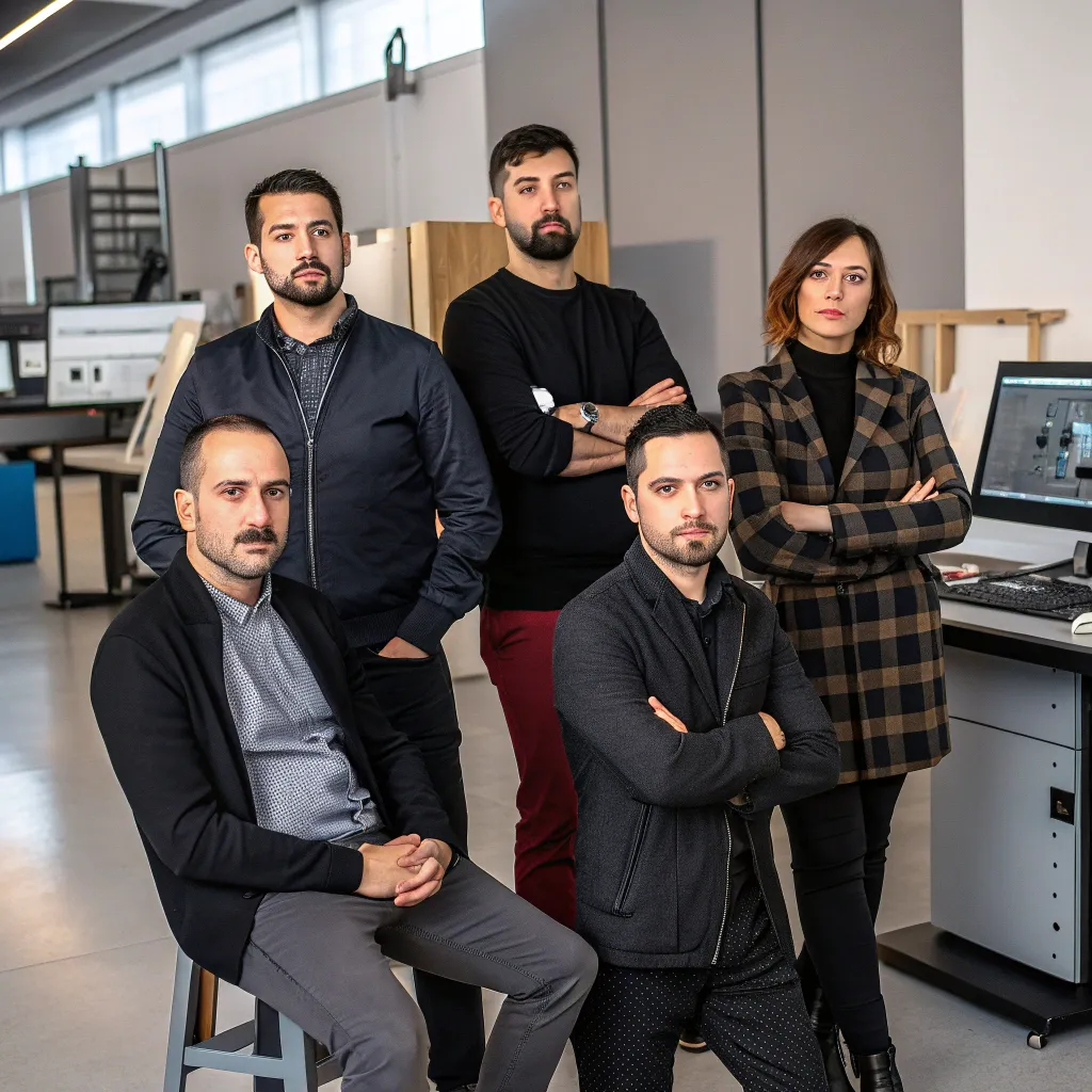 Group of professional graphic design instructors at VELNOVAR